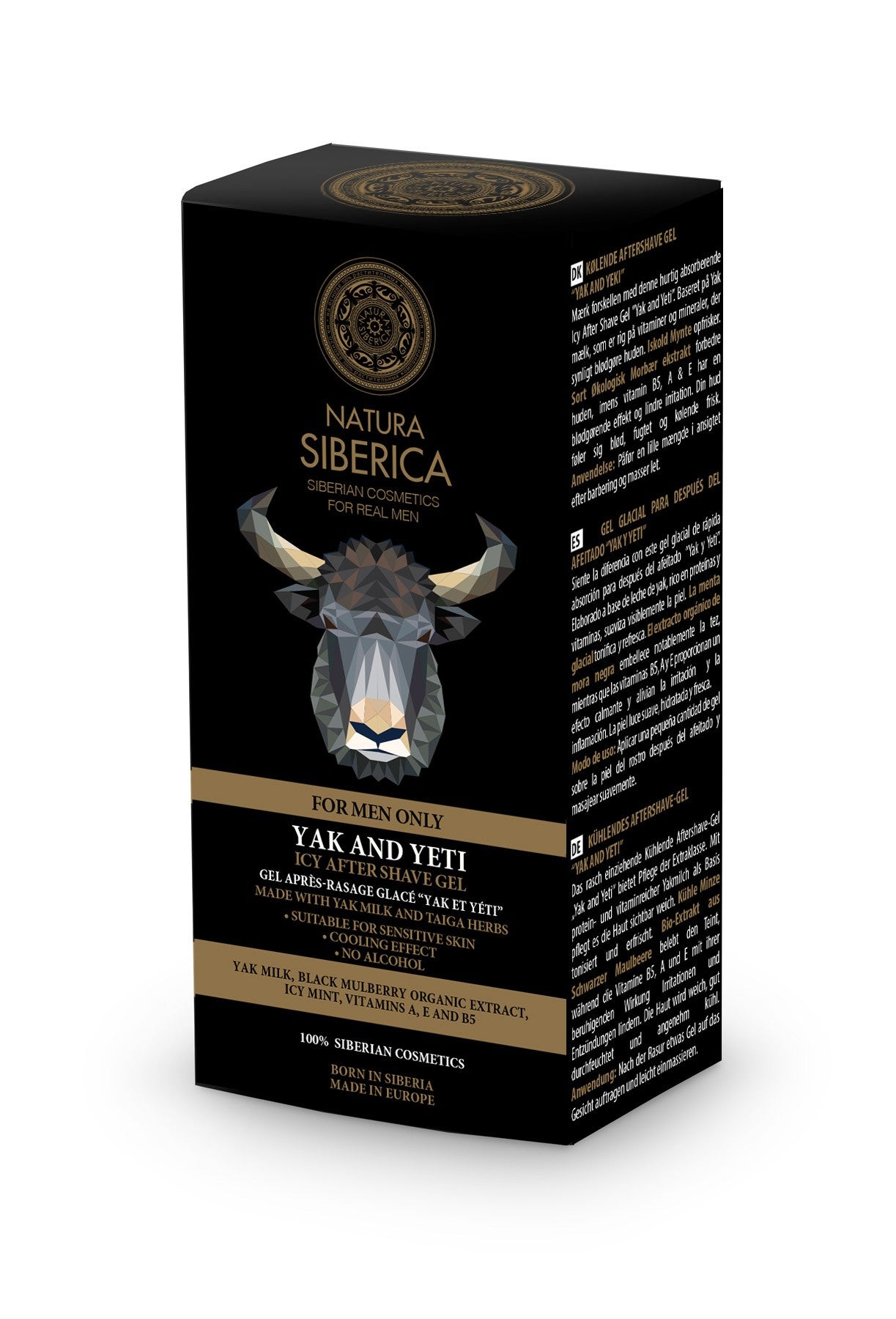 Natura Siberica Men Cooling Aftershave Gel Yak And Yeti for men 150ml | Vaistine1.lt | WestPharmacy.eu