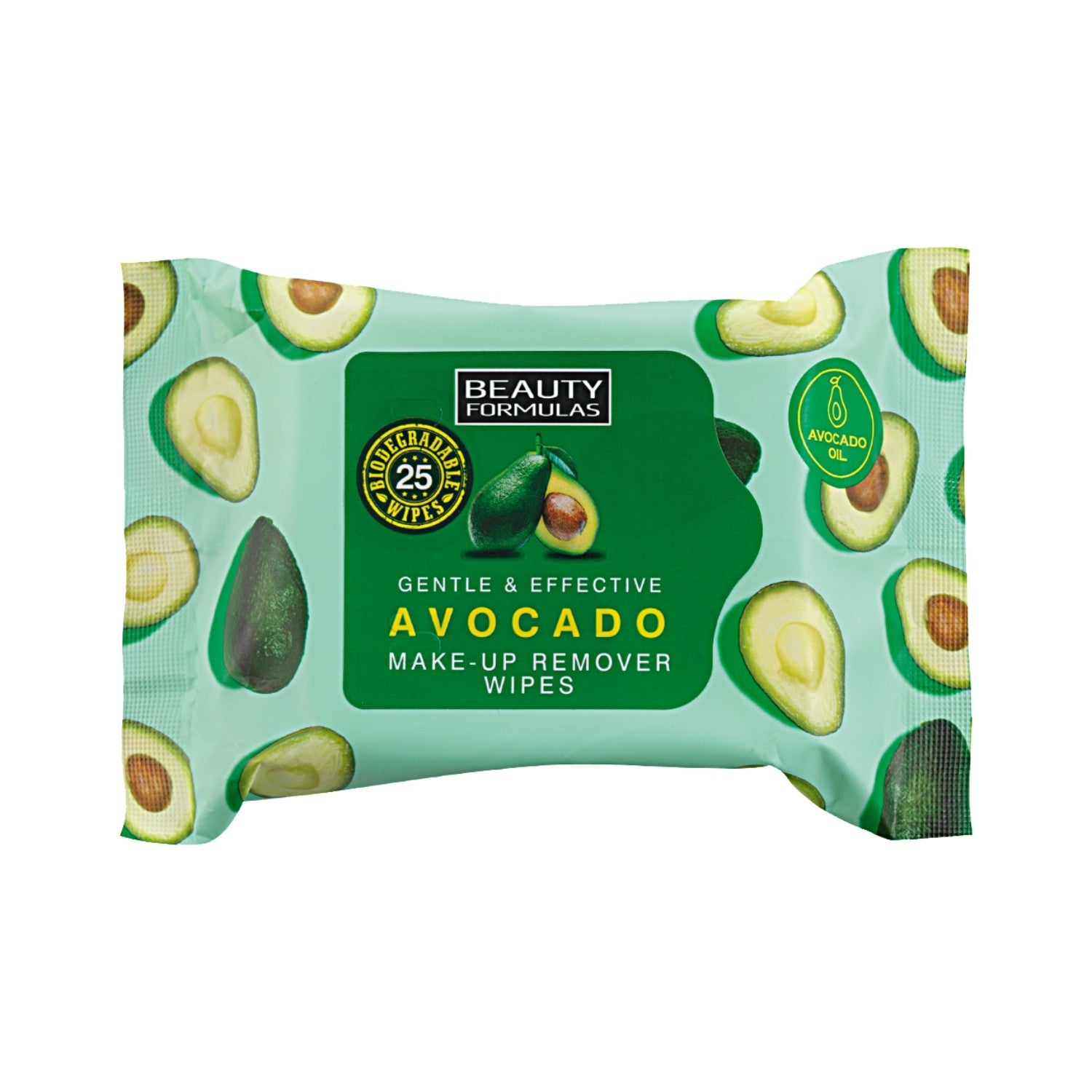 Beauty Formulas Face Cleansing Wipes Avocado 1 pack - 25 pieces | Vaistine1.lt | WestPharmacy.eu