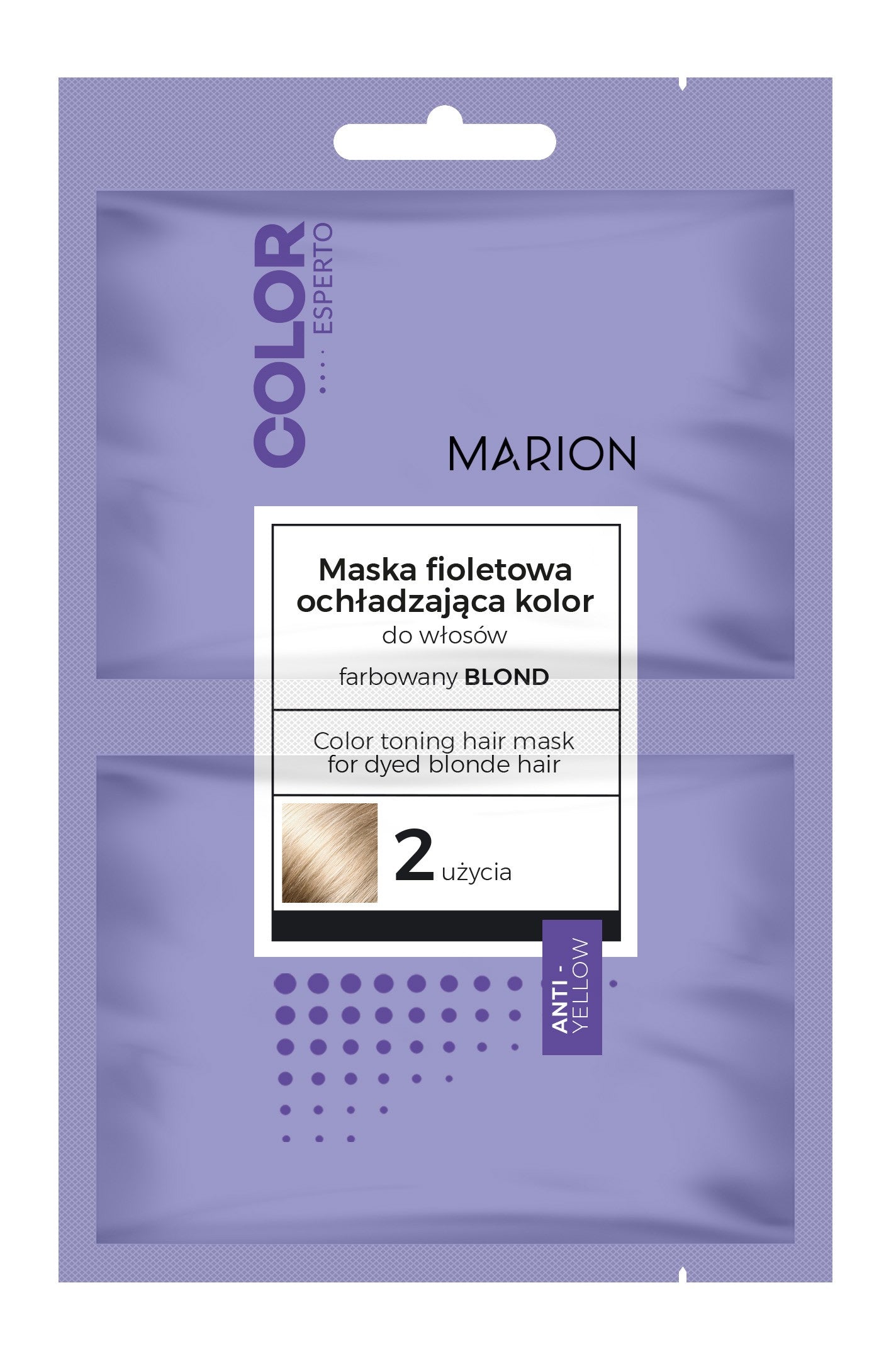 Marion Color Expert Purple Hair Mask Cooling Color - Dyed Blonde 20mlx2 | Vaistine1.lt | WestPharmacy.eu