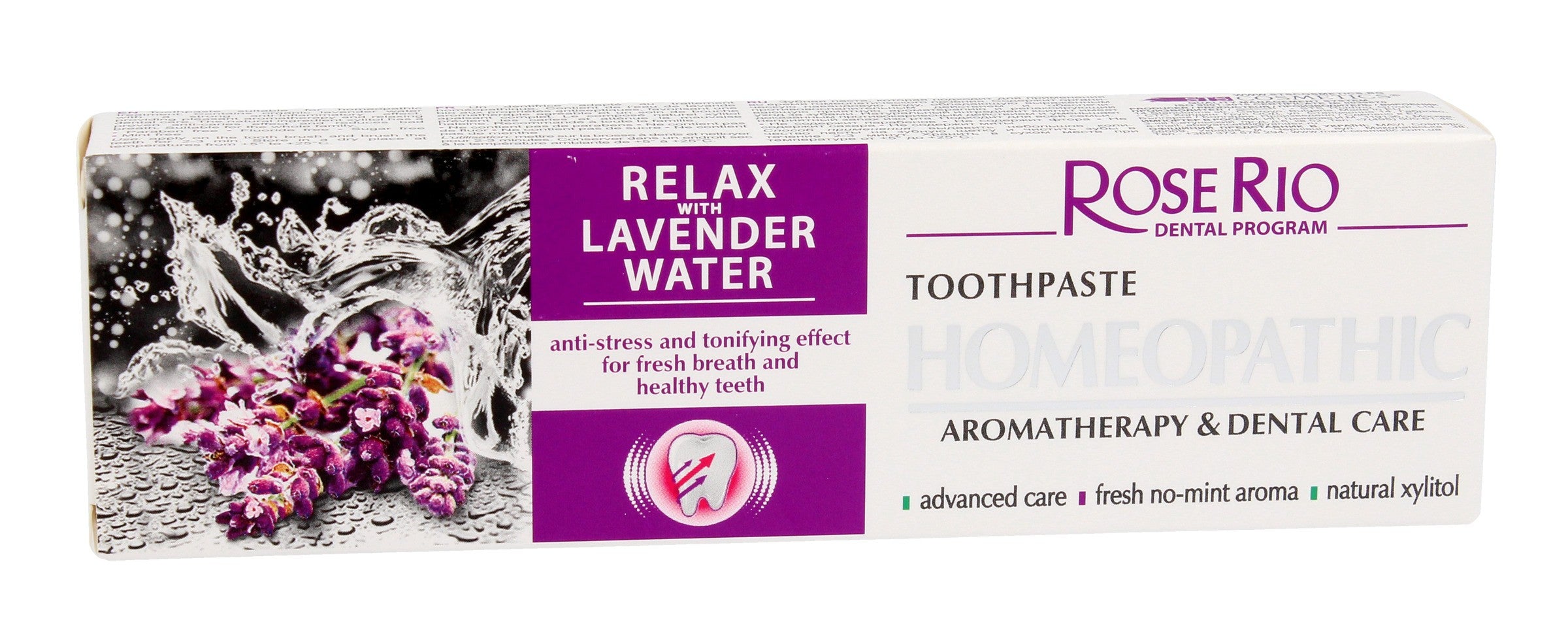 Rose Rio Relax Lavender Water Toothpaste - 65ml | Vaistine1.lt | WestPharmacy.eu