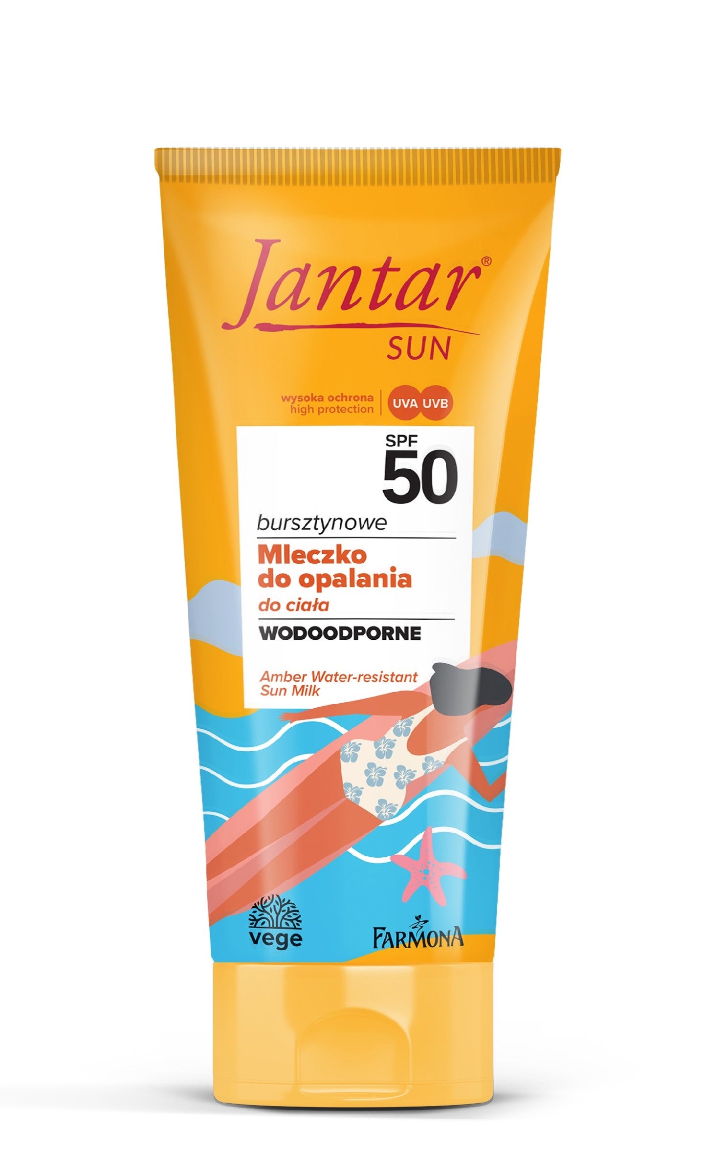 FARMONA Jantar Amber Sun Body Sunscreen Milk SPF50 200ml | Vaistine1.lt | WestPharmacy.eu