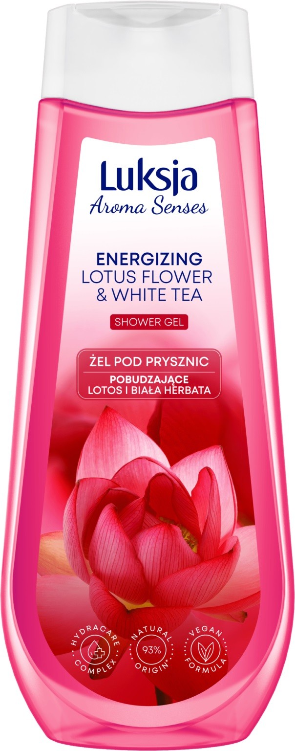 Luksja Aroma Senses Stimulating Shower Gel - Lotus and White Tea 500ml | Vaistine1.lt | WestPharmacy.eu