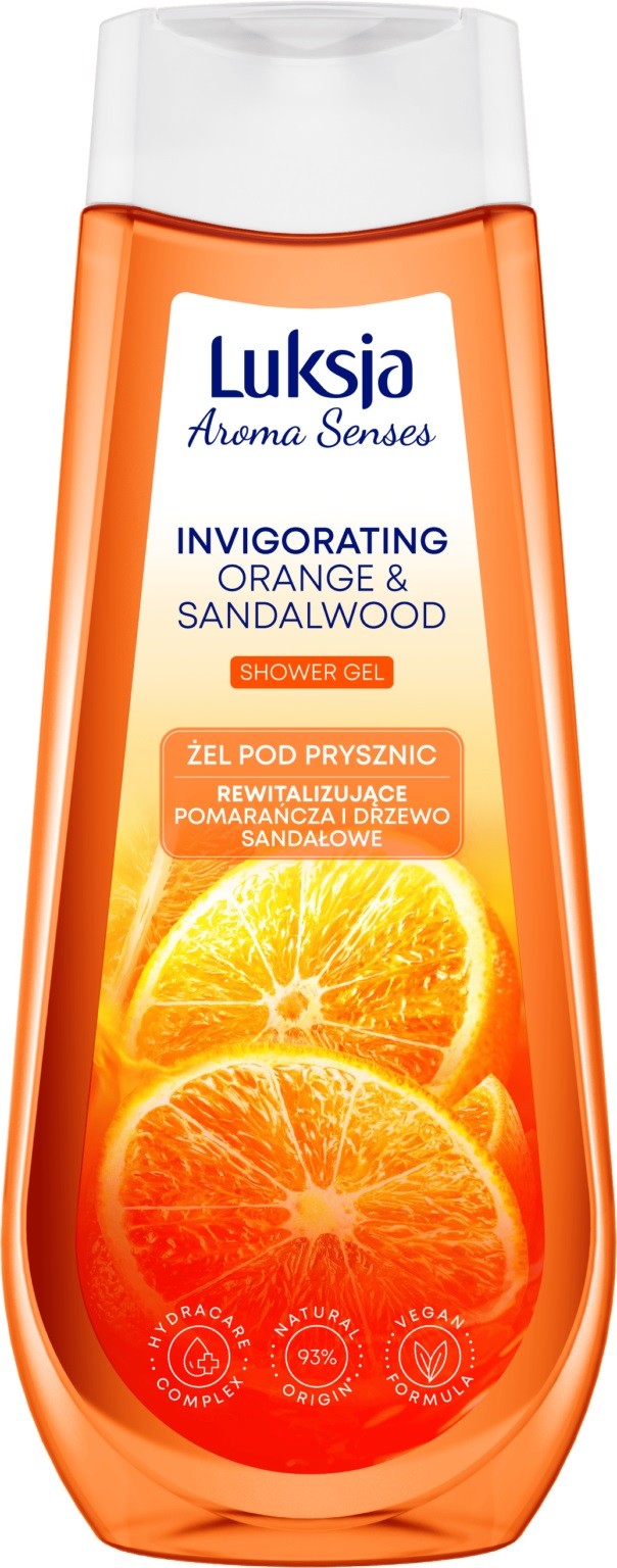 Luksja Aroma Senses Revitalizing Shower Gel - Orange and Sandalwood 500ml | Vaistine1.lt | WestPharmacy.eu
