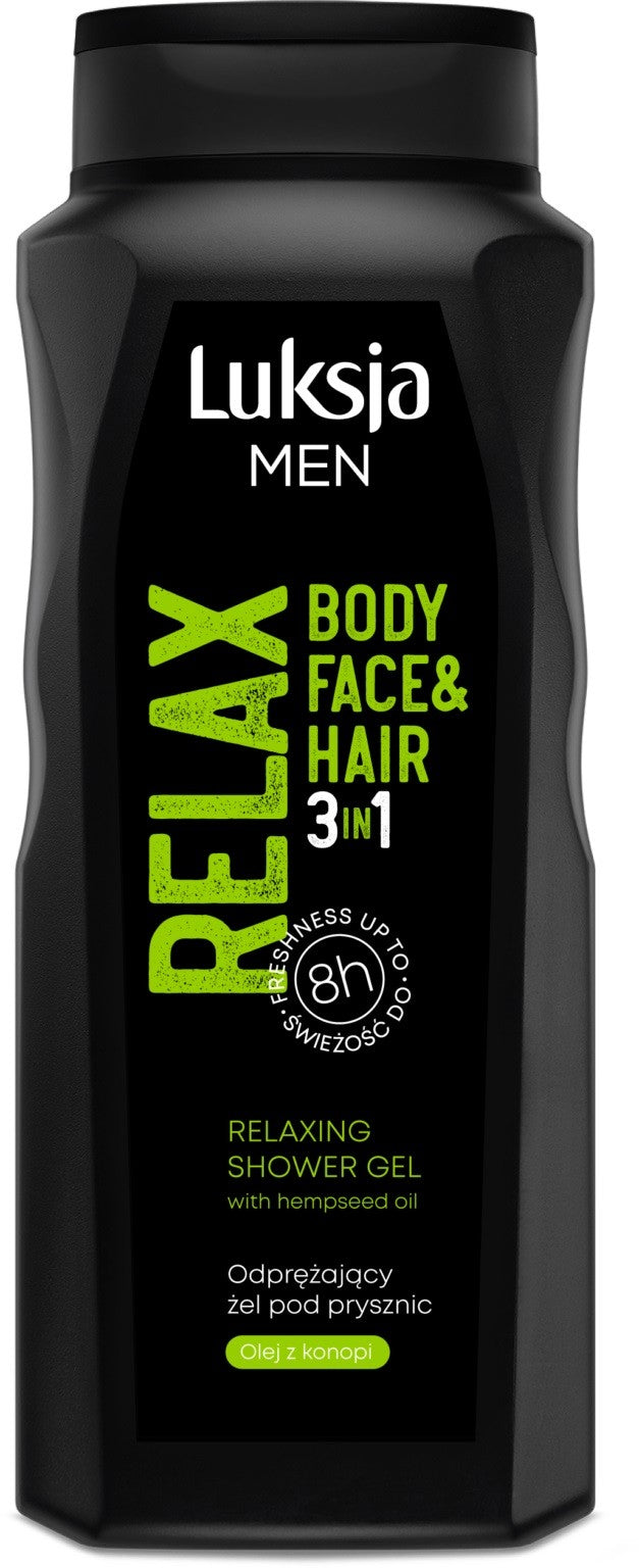 Luksja Men Relaxing Shower Gel 3in1 500ml | Vaistine1.lt | WestPharmacy.eu