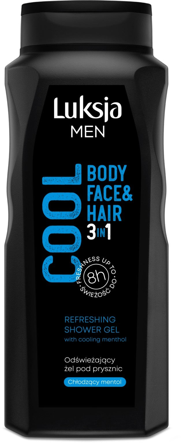 Luksja Men Refreshing Shower Gel 3in1 Cool 500ml | Vaistine1.lt | WestPharmacy.eu