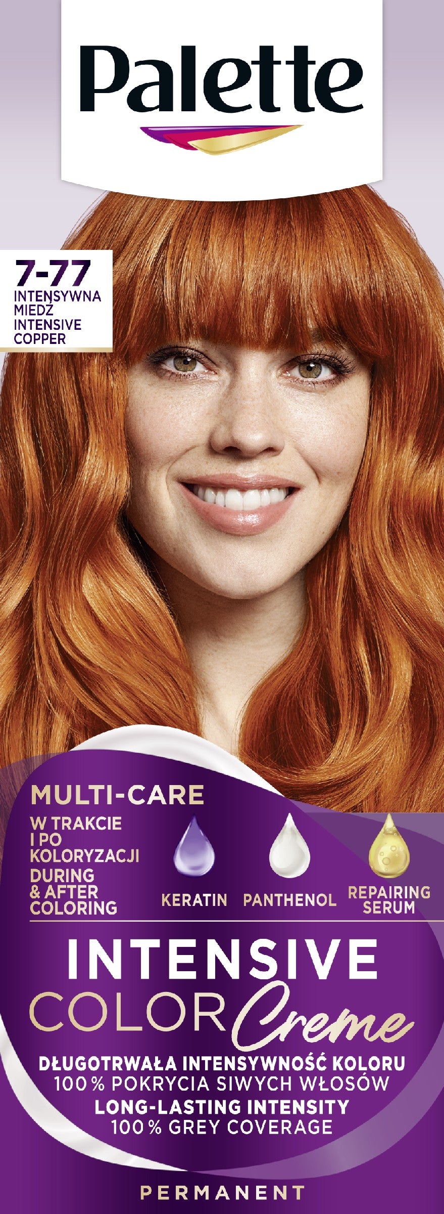 Palette Intensive Color Creme Coloring Cream No. 7-77 Intense Copper 1pc. | Vaistine1.lt | WestPharmacy.eu