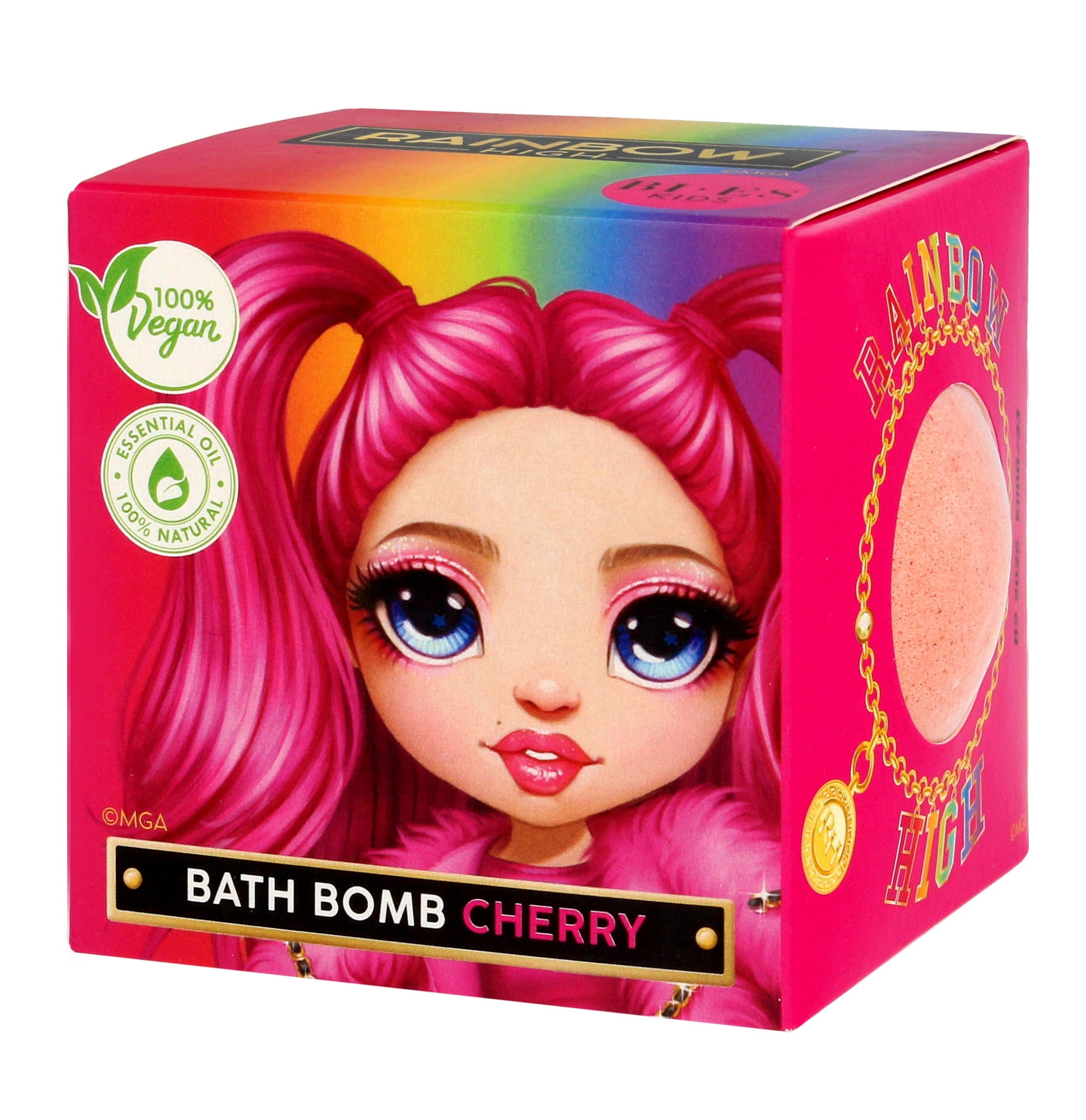 Bi-es Kids Sparkling Bath Ball Rainbow High - cherry scent 165g | Vaistine1.lt | WestPharmacy.eu