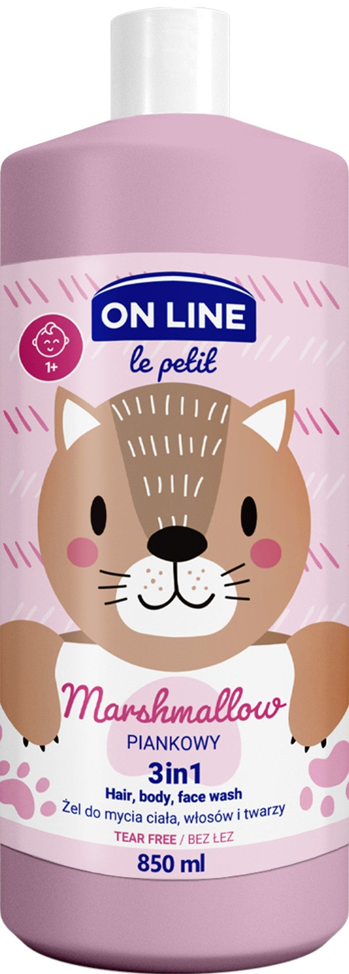 ON LINE Le Petit Baby 3-in-1 Gel for washing body, hair, and face - Foam 850 ml | Vaistine1.lt | WestPharmacy.eu