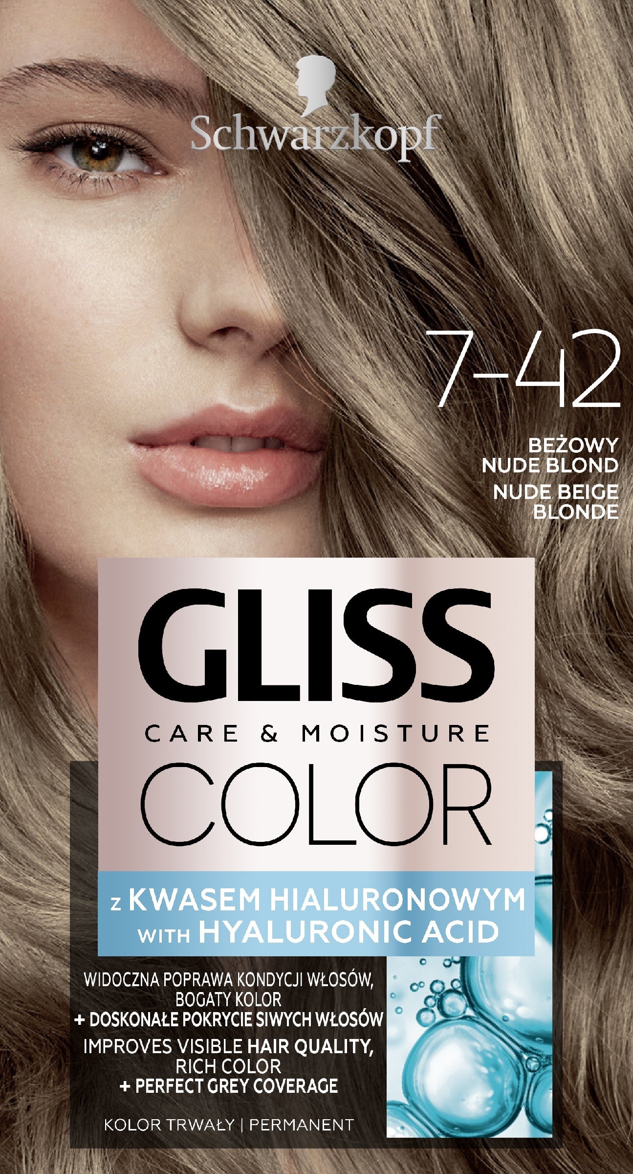 Schwarzkopf Gliss Color Cream coloring number 7-42 Beige Nude Blonde 1op. | Vaistine1.lt | WestPharmacy.eu