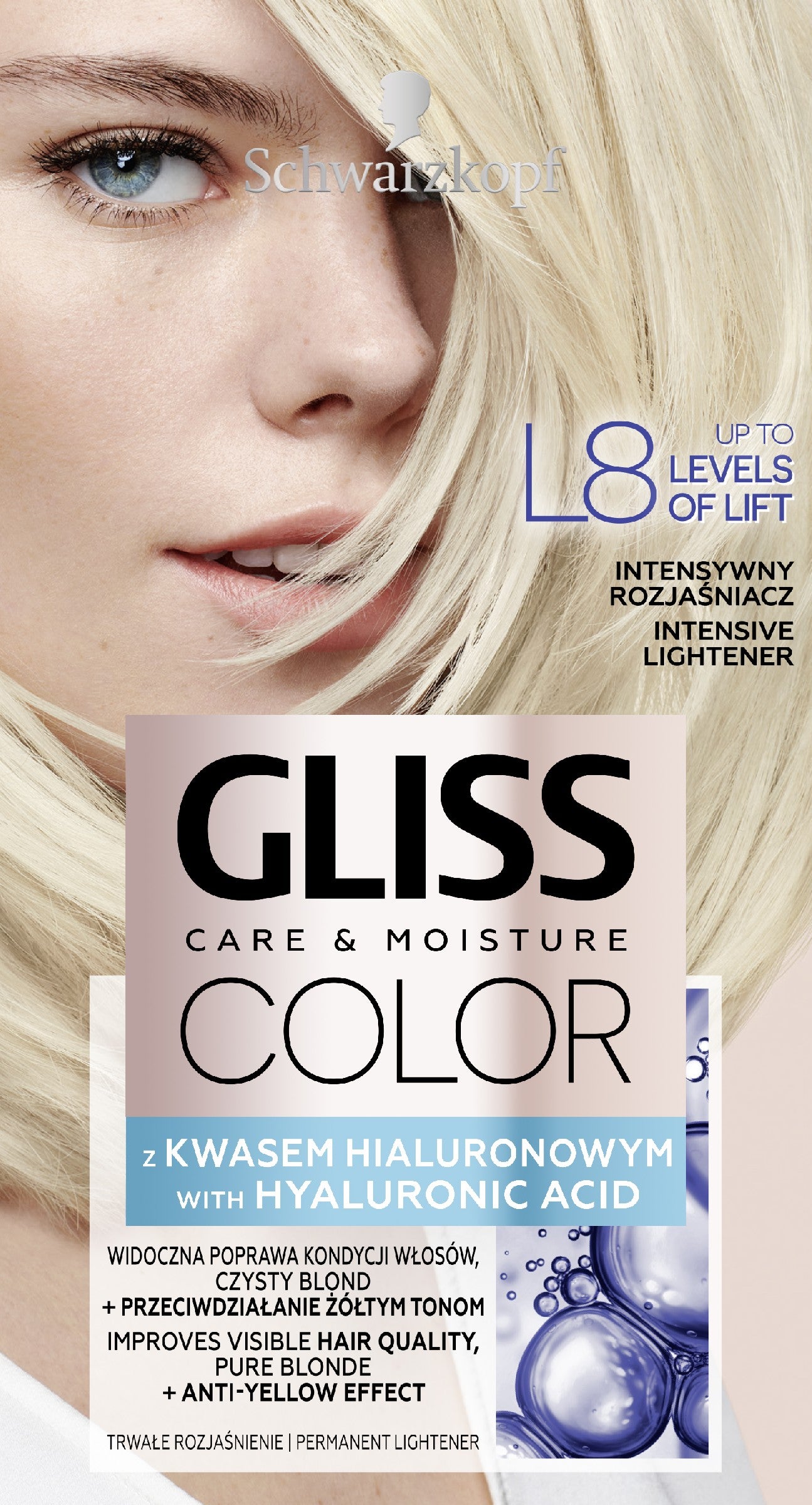 Schwarzkopf Gliss Color Cream coloring no. L8 Intense Lightener 1pc. | Vaistine1.lt | WestPharmacy.eu