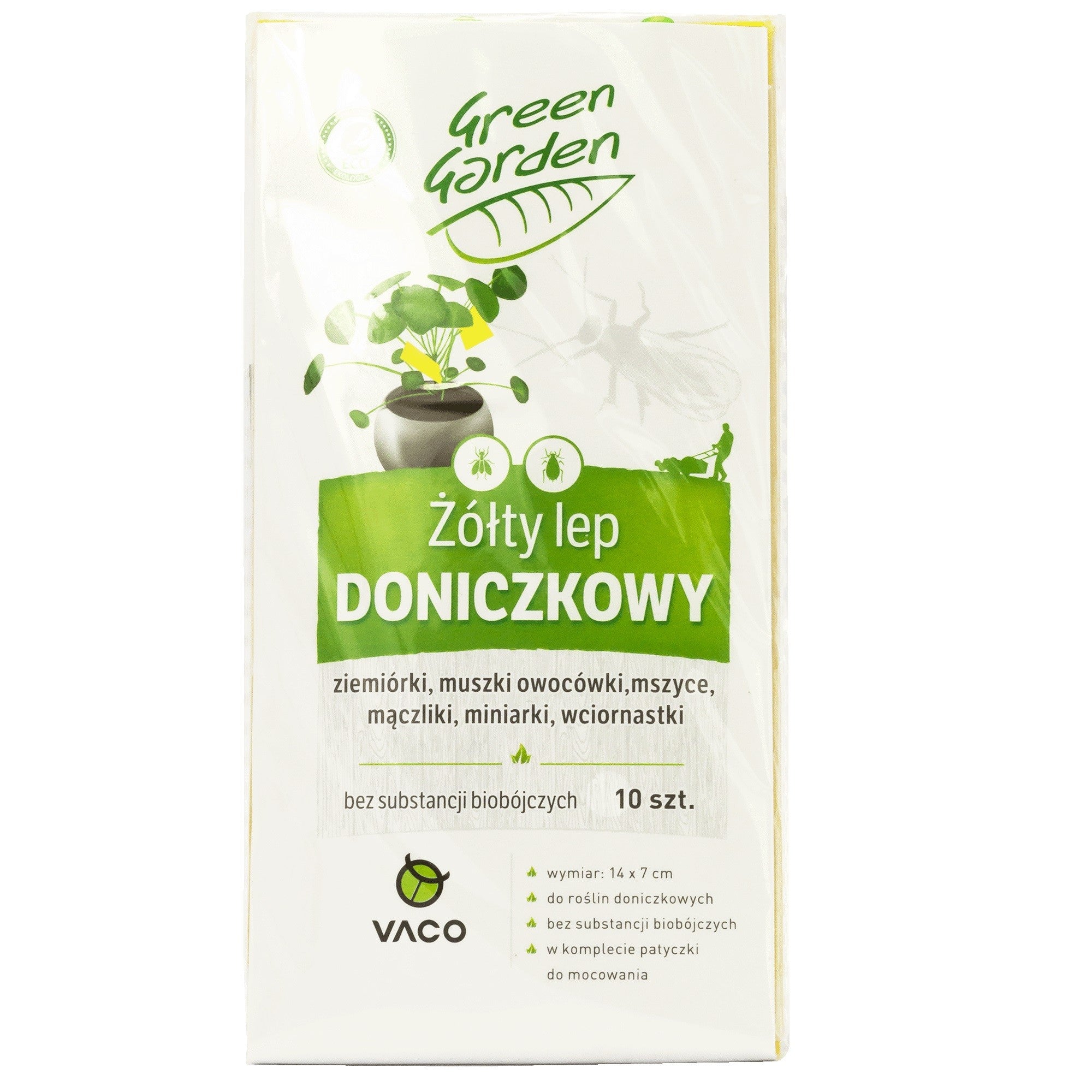 VACO Green Garden Yellow Pot glue 1 pack - 10 pcs | Vaistine1.lt | WestPharmacy.eu
