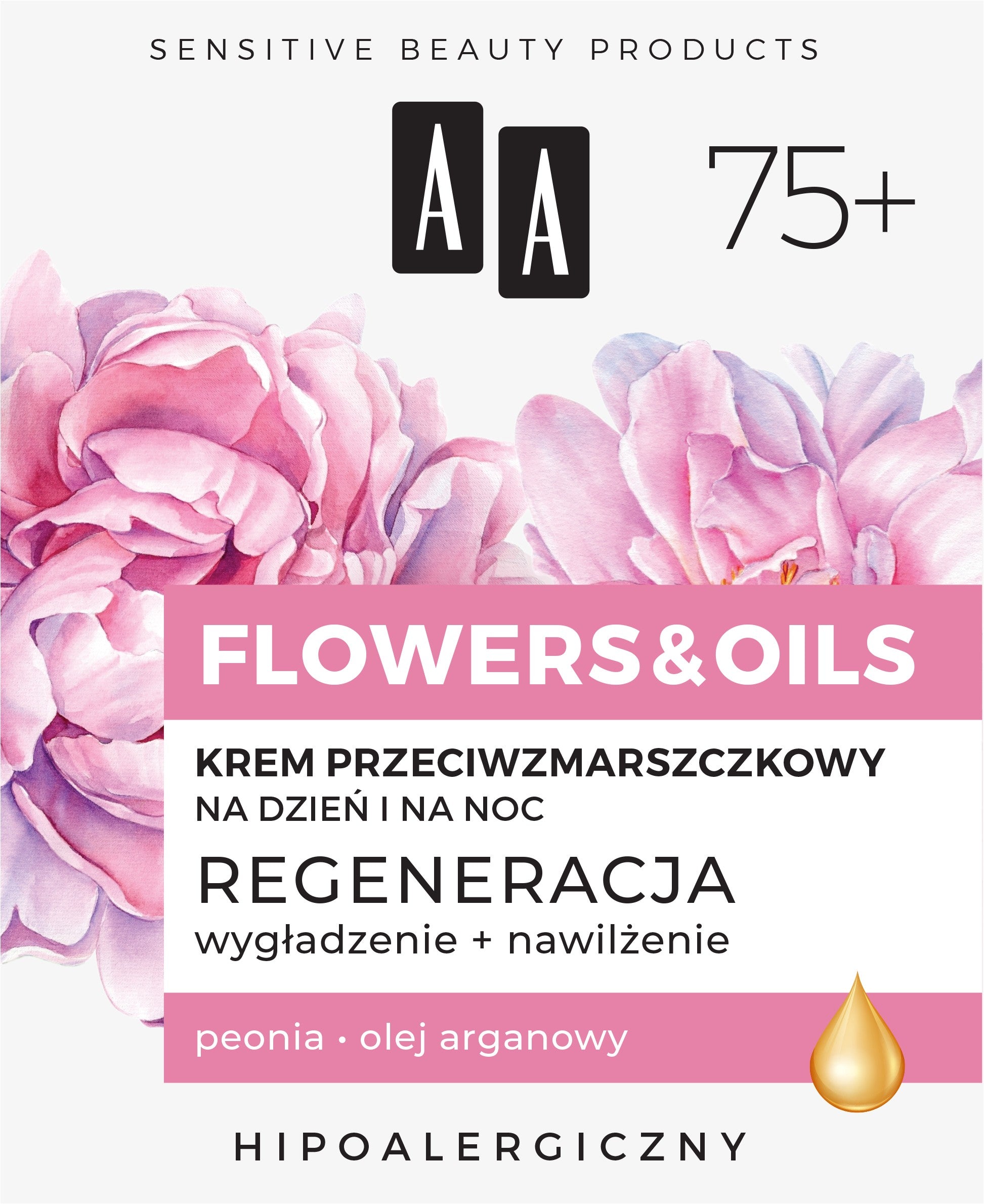 AA Flowers & Oils 75+ Anti-wrinkle cream for day and night - regeneration 50ml | Vaistine1.lt | WestPharmacy.eu