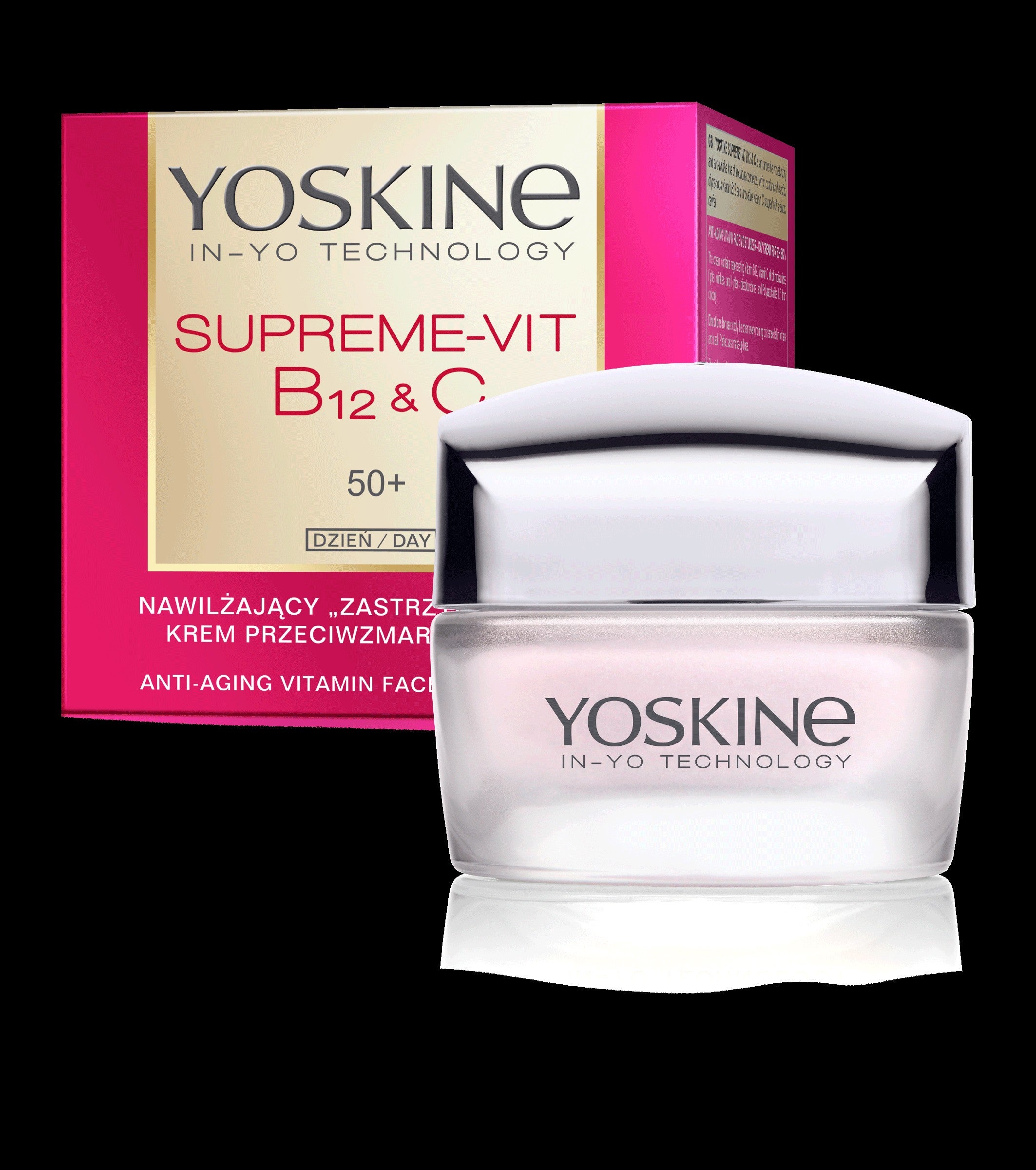 YOSKINE Supreme Vit B12 & C Moisturizing Anti-Wrinkle Cream 50+ for Day 50ml | Vaistine1.lt | WestPharmacy.eu