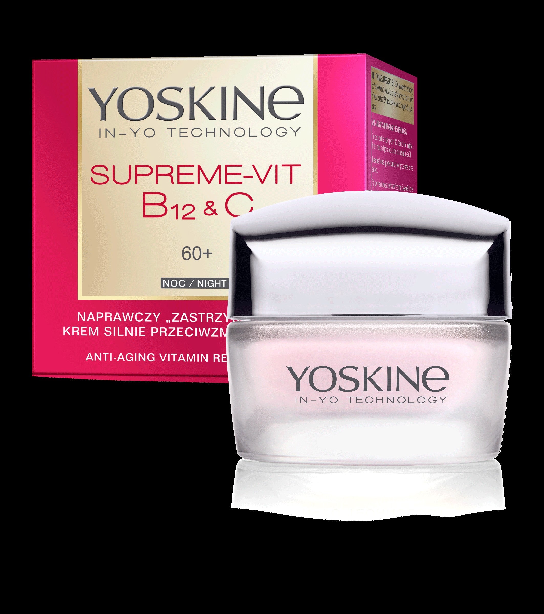 YOSKINE Supreme Vit B12 & C Repair Cream strongly anti-wrinkle 60+ for night 50ml | Vaistine1.lt | WestPharmacy.eu