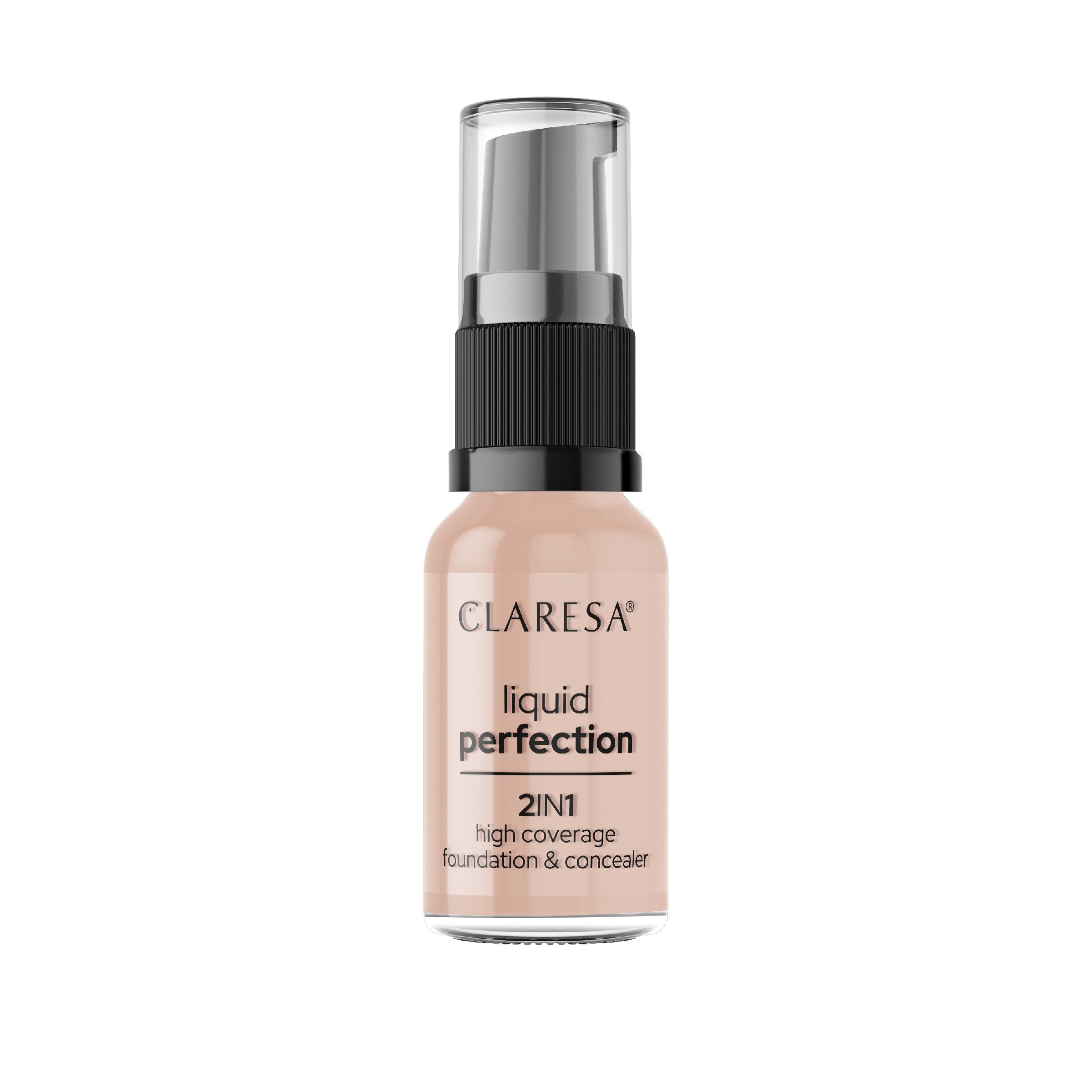 CLARESA Concealer and Foundation Covering in Liquid 2in1 Liquid Perfection No. 104 Nude 18g | Vaistine1.lt | WestPharmacy.eu