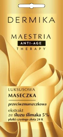 DERMIKA Maestria Anti-Age Therapy Luxury Anti-wrinkle mask - snail slime extract 5% 7g | Vaistine1.lt | WestPharmacy.eu