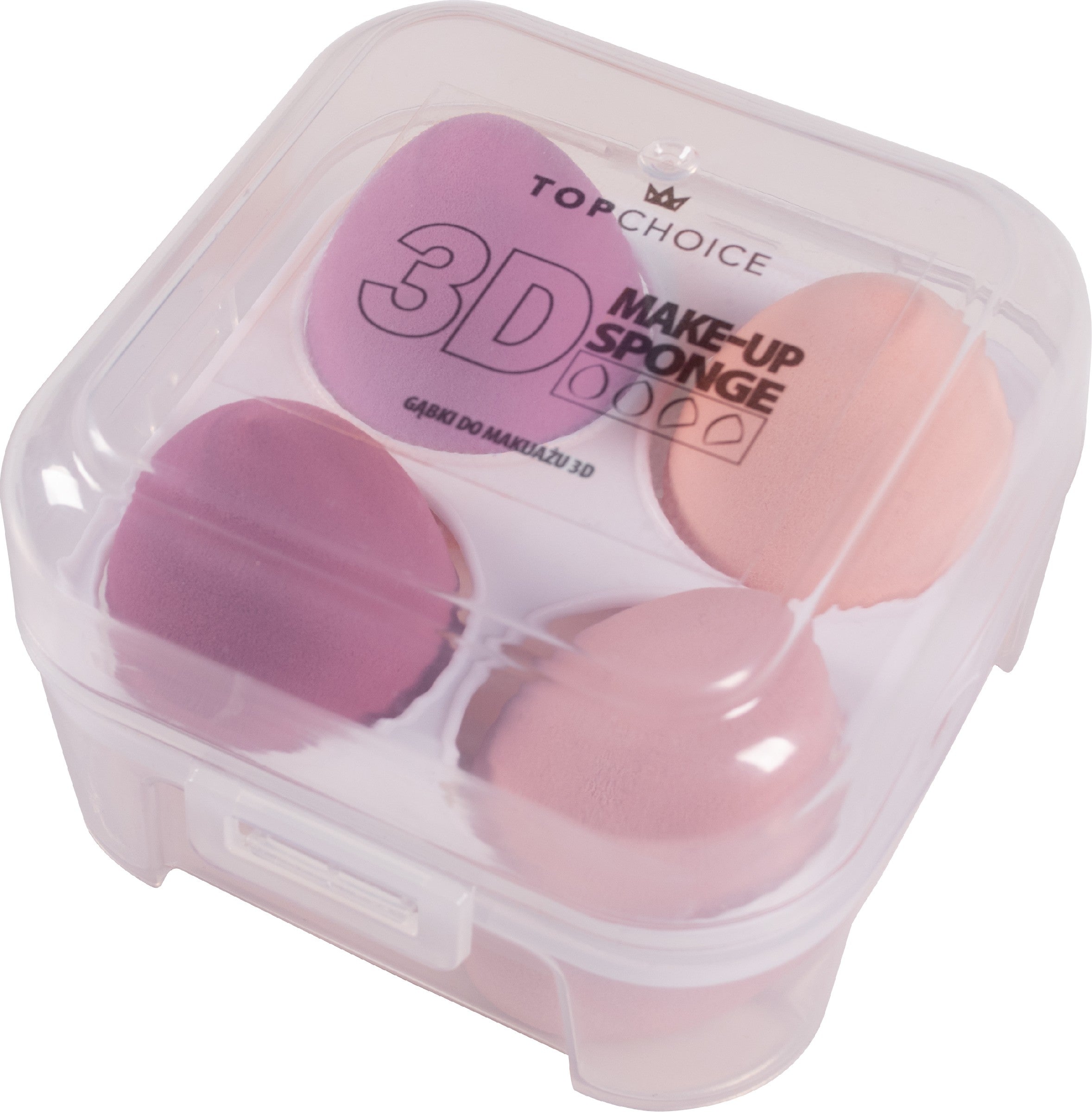 TOP CHOICE Sponges - makeup blenders (38358) 1 pack - 4 pcs | Vaistine1.lt | WestPharmacy.eu