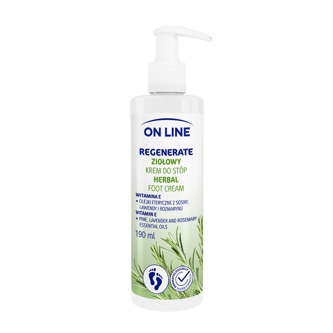 On Line Herbal Foot Cream Regenerate 190ml | Vaistine1.lt | WestPharmacy.eu