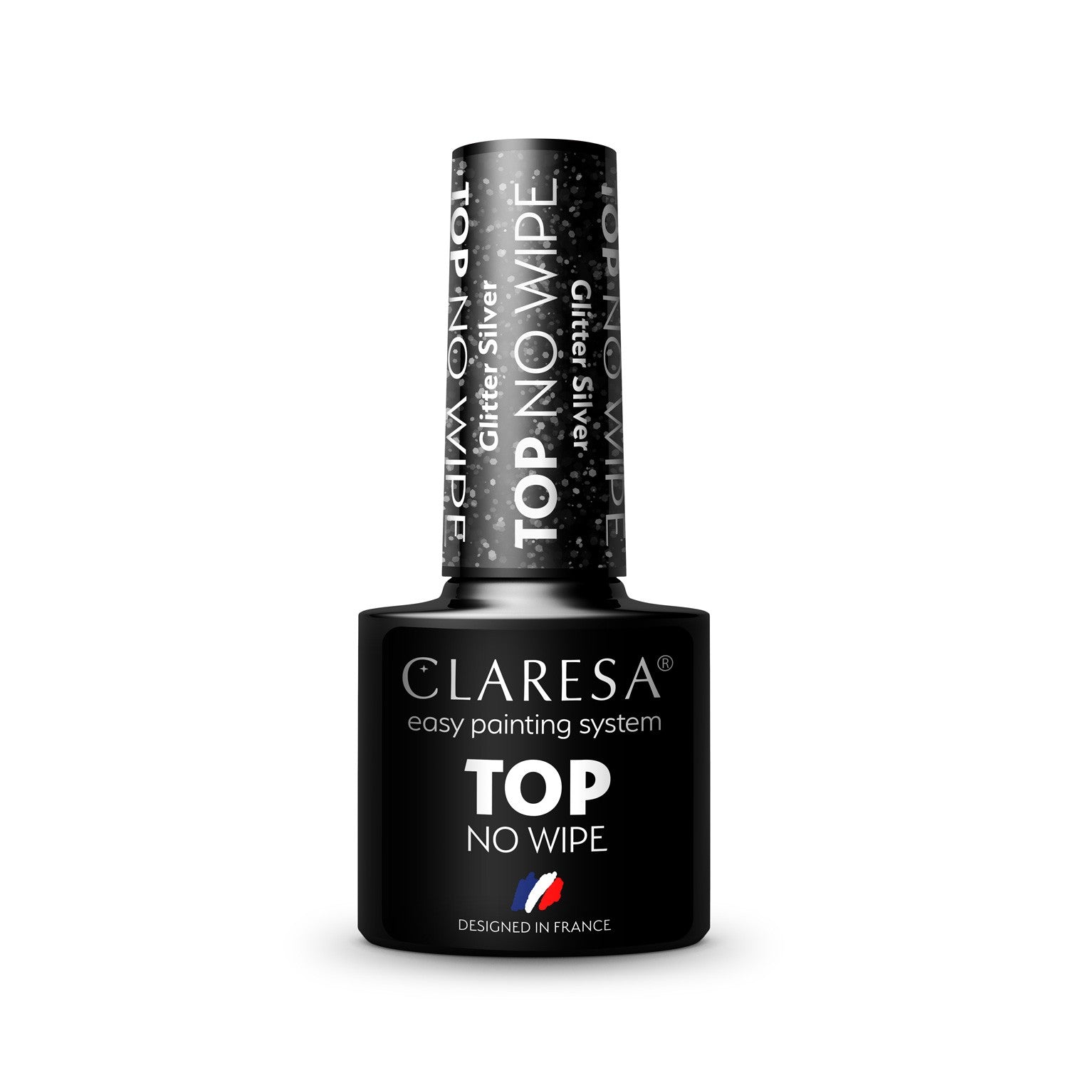 CLARESA No Wipe Glitter Silver Hybrid Nail Top 5g | Vaistine1.lt | WestPharmacy.eu
