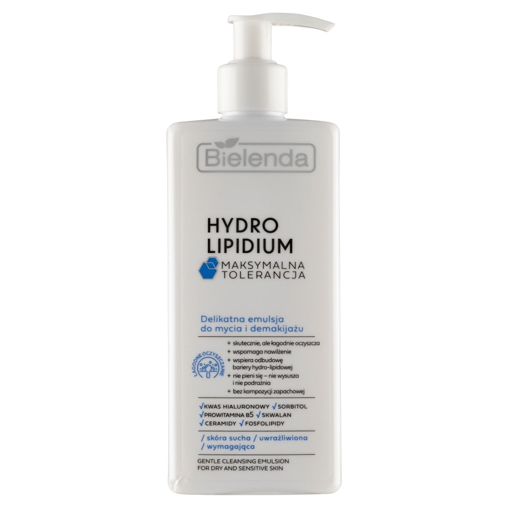 BIELENDA Hydro Lipidum Delicate Emulsion for cleansing and makeup removal - dry, sensitive skin 300ml | Vaistine1.lt | WestPharmacy.eu