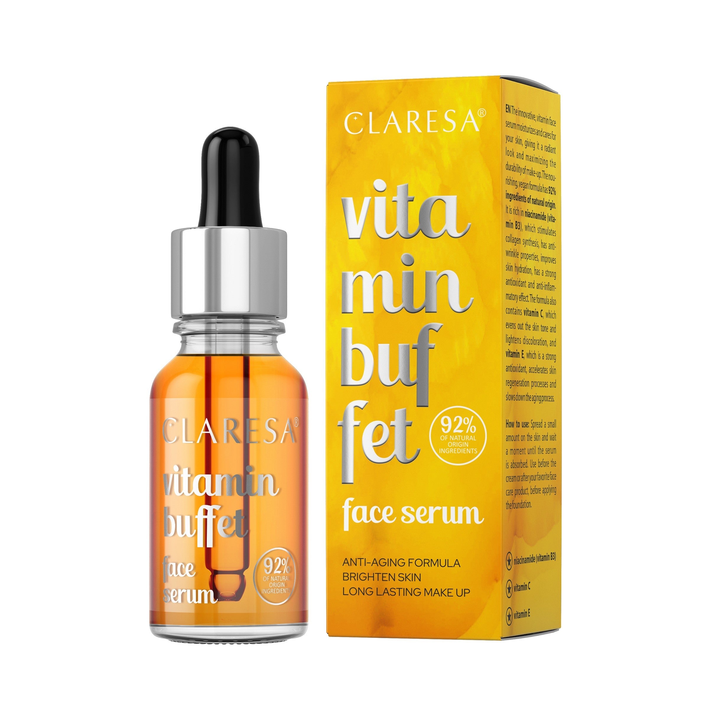 CLARESA Vitamin face serum VITAMIN BUFFET 16g | Vaistine1.lt | WestPharmacy.eu