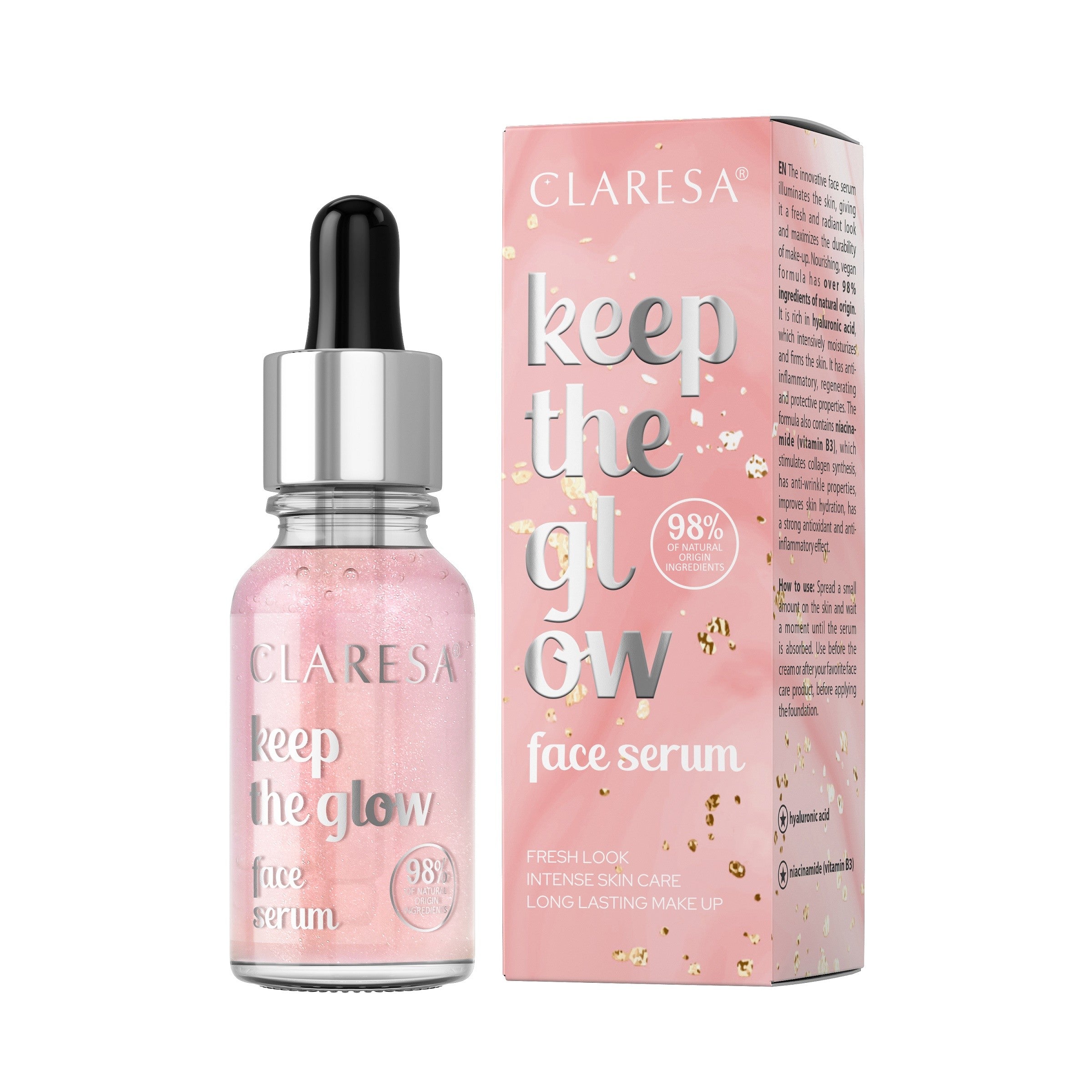 CLARESA KEEP THE GLOW illuminating face serum 16g | Vaistine1.lt | WestPharmacy.eu