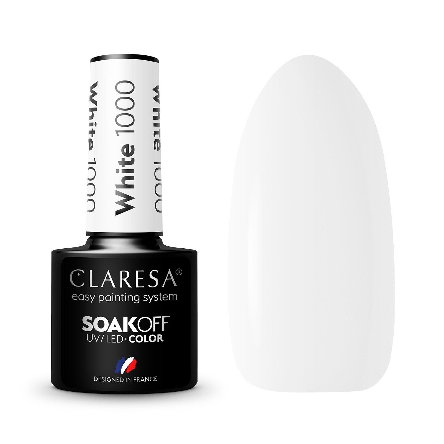CLARESA Hybrid nail polish WHITE 1000 5g | Vaistine1.lt | WestPharmacy.eu