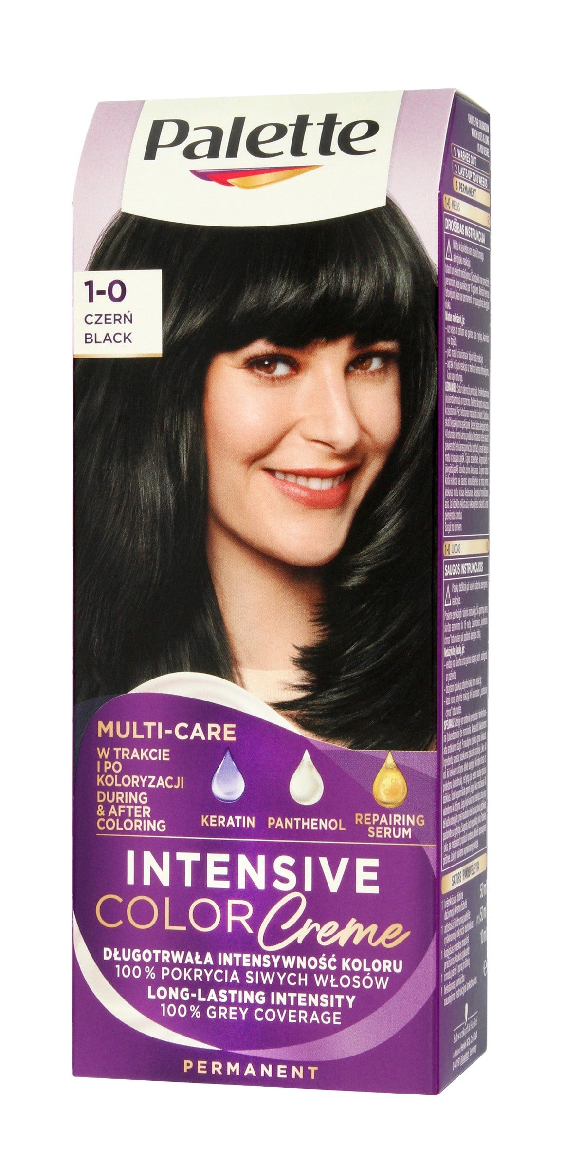 Palette Intensive Color Creme Multi Care Coloring Cream No. 1-0 (N1) - black 1op. | Vaistine1.lt | WestPharmacy.eu