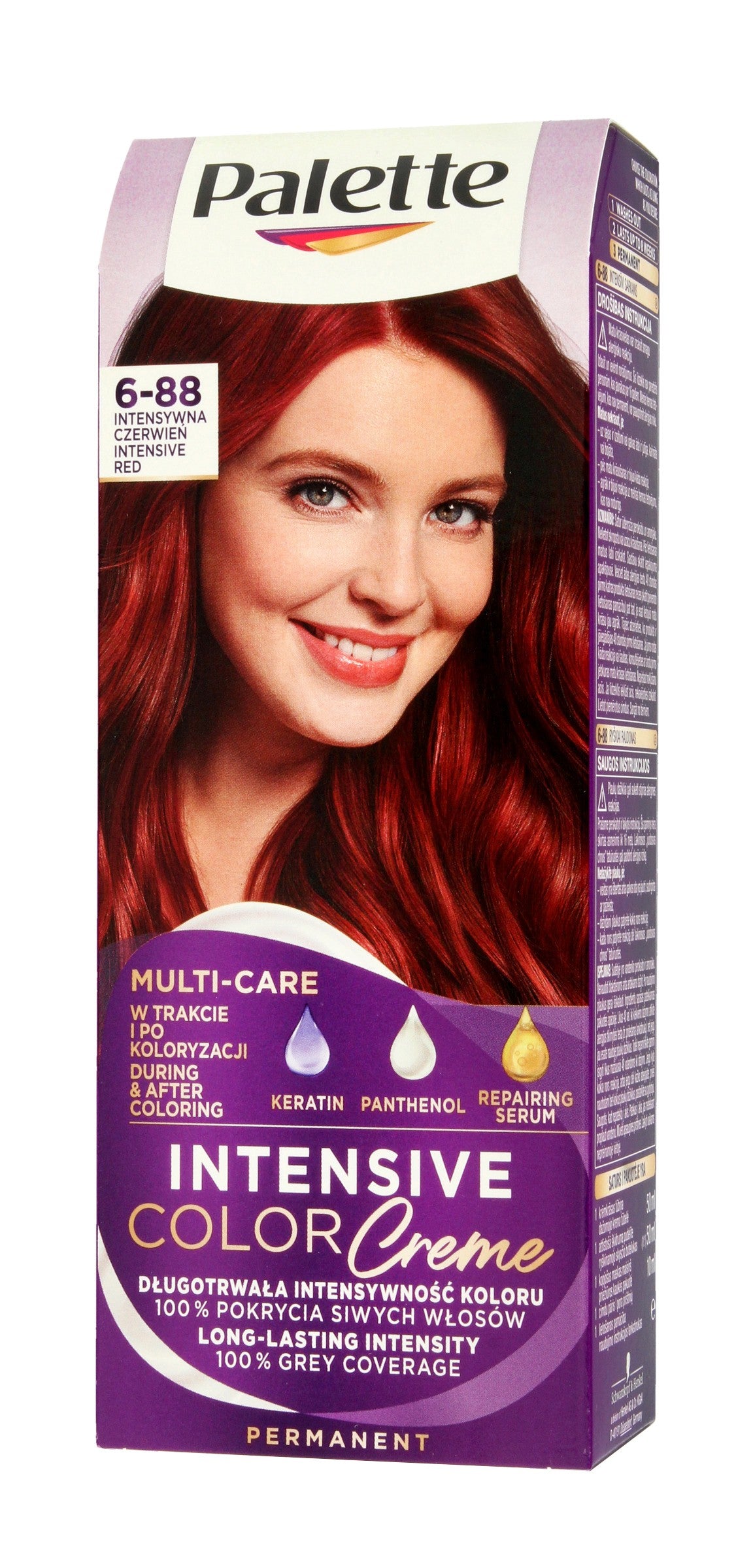 Palette Intensive Color Creme Multi Care Coloring Cream No. 6-88 (RI5) - intense red 1op. | Vaistine1.lt | WestPharmacy.eu