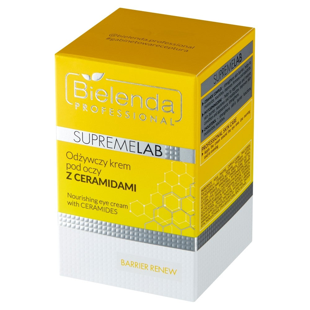BIELENDA PROFESSIONAL Supremelab Barrier Renew Nourishing eye cream with ceramides 15 ml | Vaistine1.lt | WestPharmacy.eu