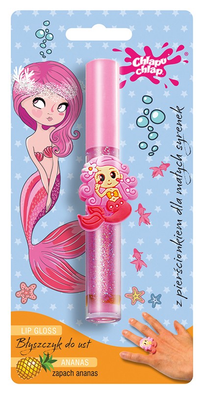CHLAPU CHLAP Lip gloss with a ring - pineapple 1 pc | Vaistine1.lt | WestPharmacy.eu