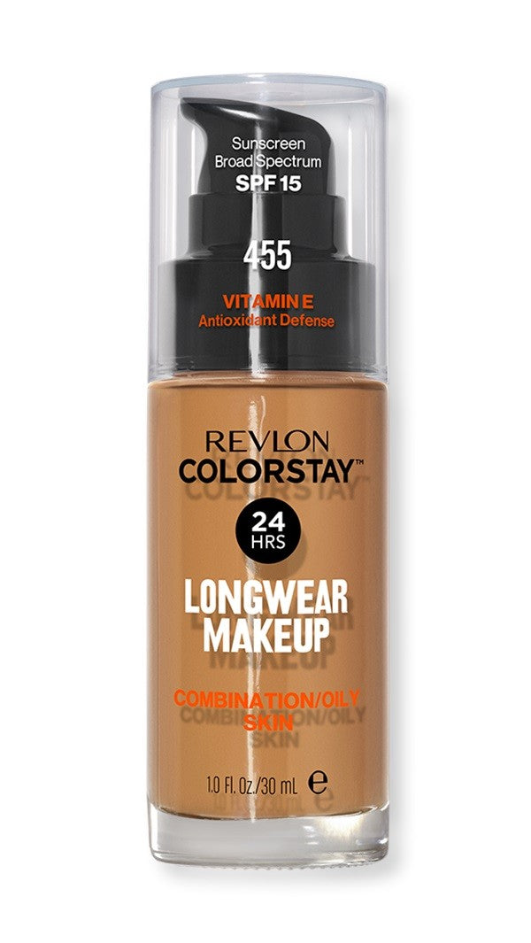 Revlon Colorstay 24H Longwear Foundation Mattifying Concealer No. 455 Honey Beige - for combination and oily skin 30ml | Vaistine1.lt | WestPharmacy.eu