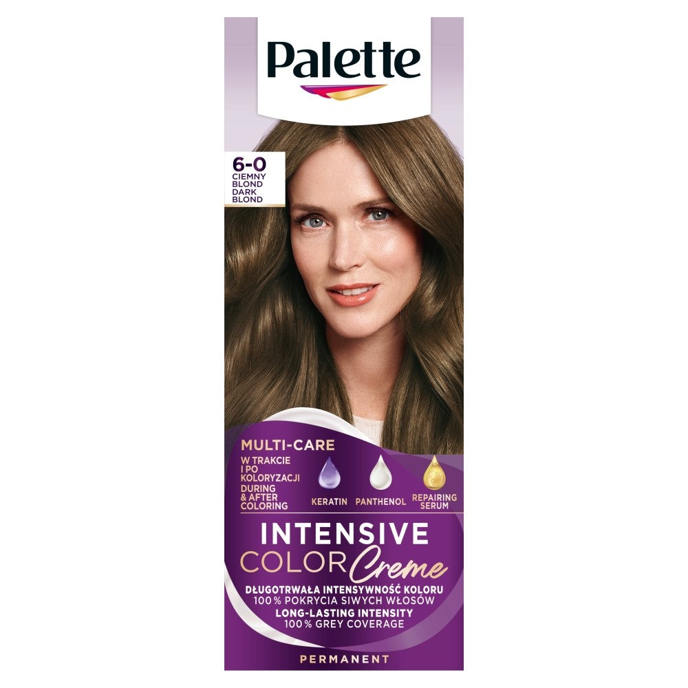 Palette Intensive Color Creme Coloring Cream No. 6-0 - Dark Blonde 1op. | Vaistine1.lt | WestPharmacy.eu