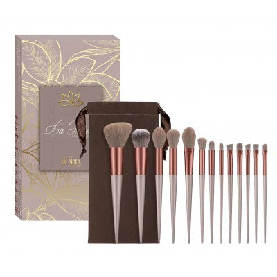Makeup brushes - set in a brown box, 1 pack - 13 pcs | Vaistine1.lt | WestPharmacy.eu
