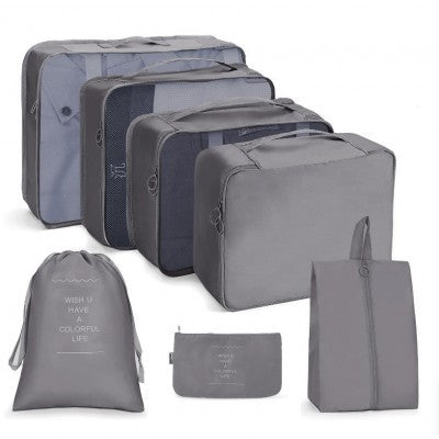 Cosmetic bags - travel organizers - gray color, 1 pack - 7 pcs | Vaistine1.lt | WestPharmacy.eu
