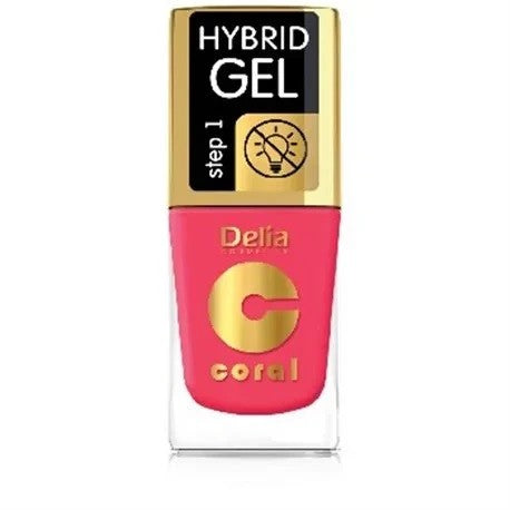 DELIA COSMETICS Coral Hybrid Gel Hybrid nail polish no. 102 Romantic Rose 11ml | Vaistine1.lt | WestPharmacy.eu