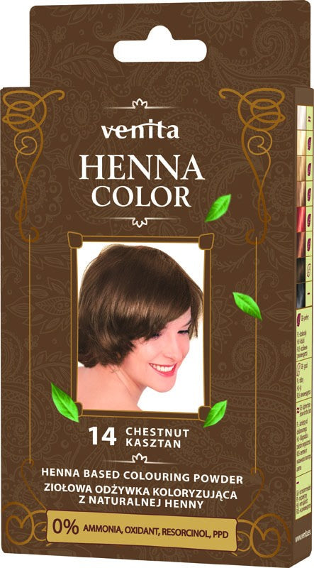 VENITA HENNA 14 CHESTNUT SACHET 25G | Vaistine1.lt | WestPharmacy.eu