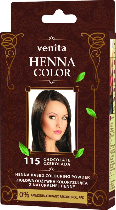 VENITA HENNA 115 CHOCOLATE SACHET 25G | Vaistine1.lt | WestPharmacy.eu