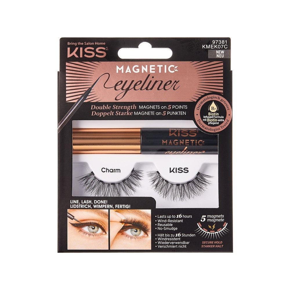 KISS Charm Set (magnetic eyelashes + eyeliner) 1 pack | Vaistine1.lt | WestPharmacy.eu