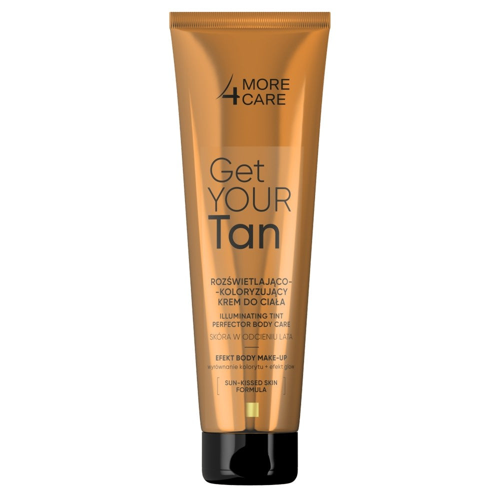 More4Care Get Your Tan Illuminating Coloring Cream for face and body - body make up 100ml | Vaistine1.lt | WestPharmacy.eu