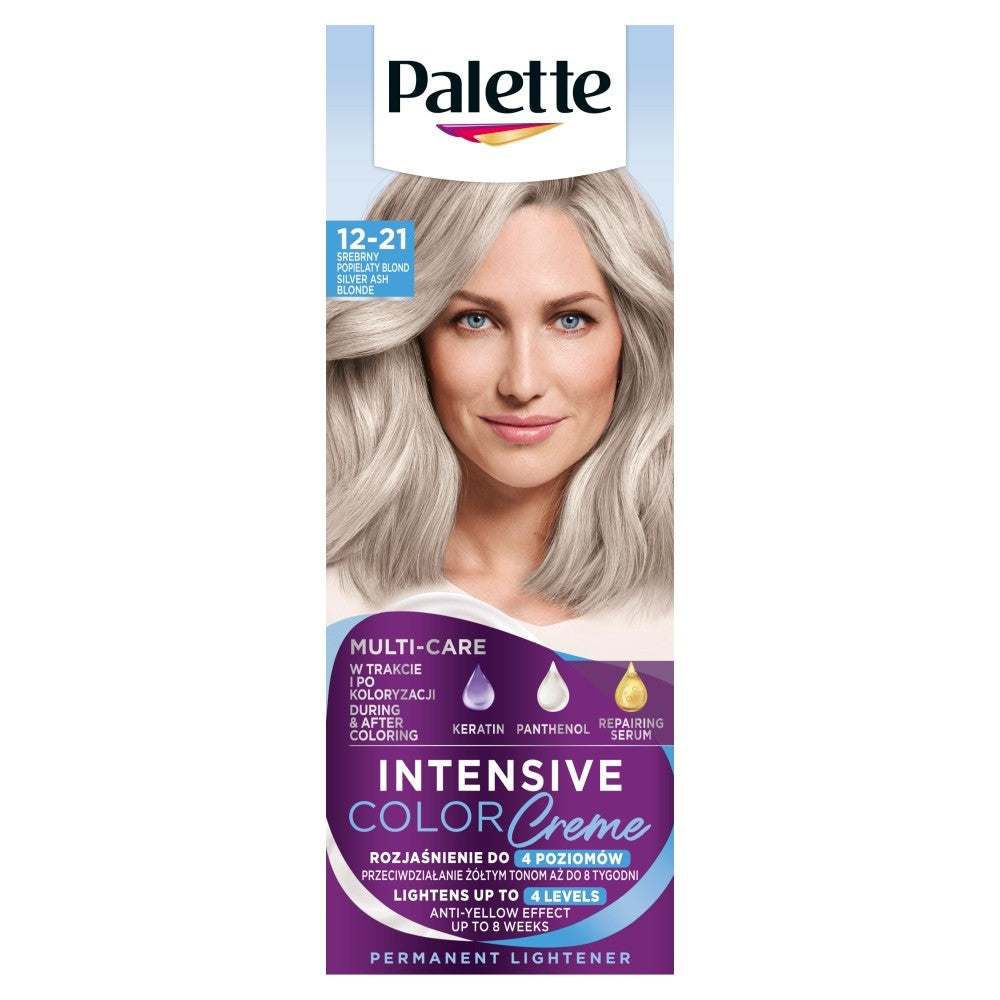Palette Intensive Color Creme Hair Color No. 12-21 Silver Ash Blonde - 1pc. | Vaistine1.lt | WestPharmacy.eu