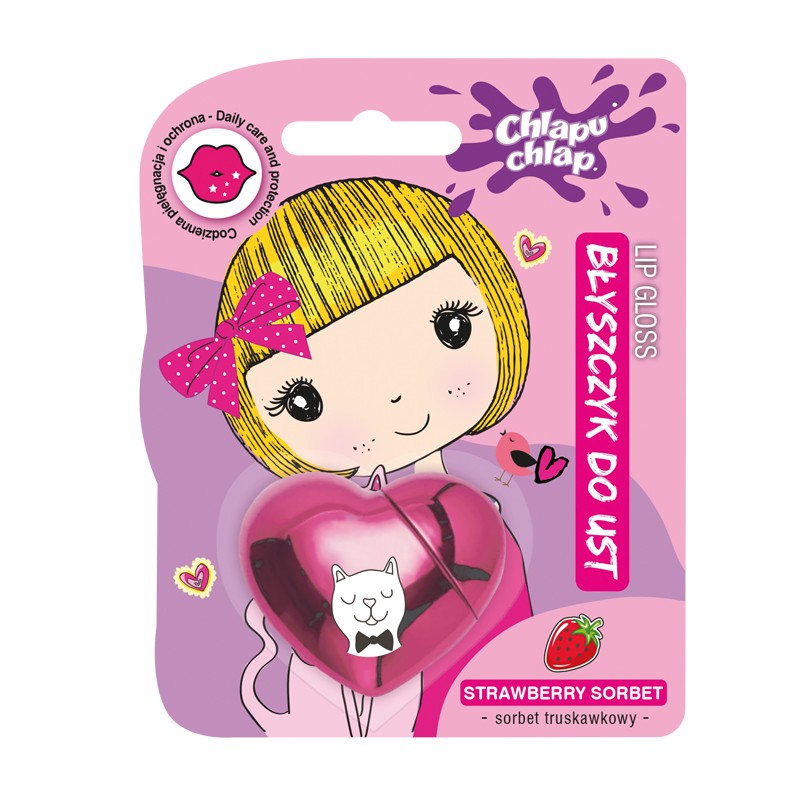 CHLAPU CHLAP Lip Gloss Heart - strawberry scent 1 piece | Vaistine1.lt | WestPharmacy.eu