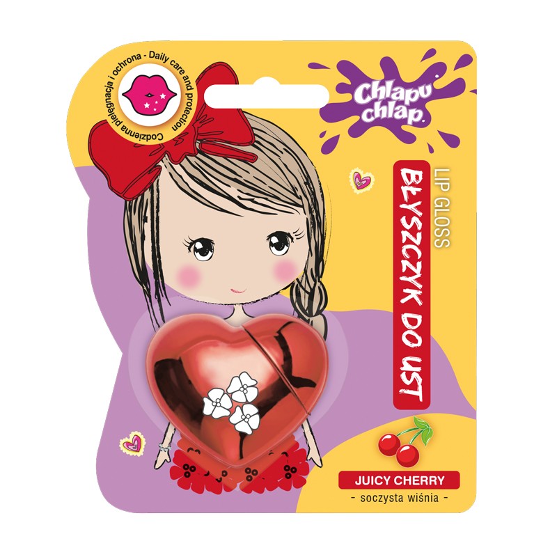 CHLAPU CHLAP Lip Gloss Heart - scent of juicy cherry 1 piece | Vaistine1.lt | WestPharmacy.eu