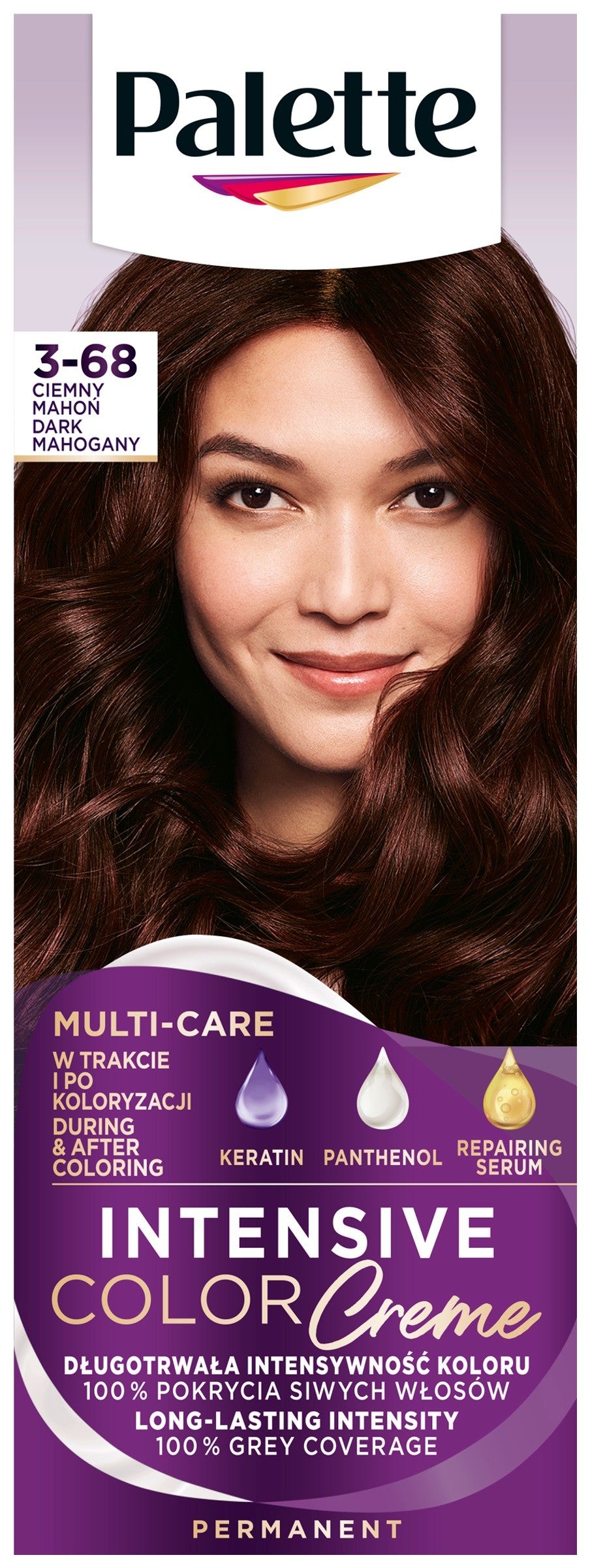 Palette Intensive Color Creme Coloring Cream No. 3-68 (R2) - dark mahogany 1pc. | Vaistine1.lt | WestPharmacy.eu