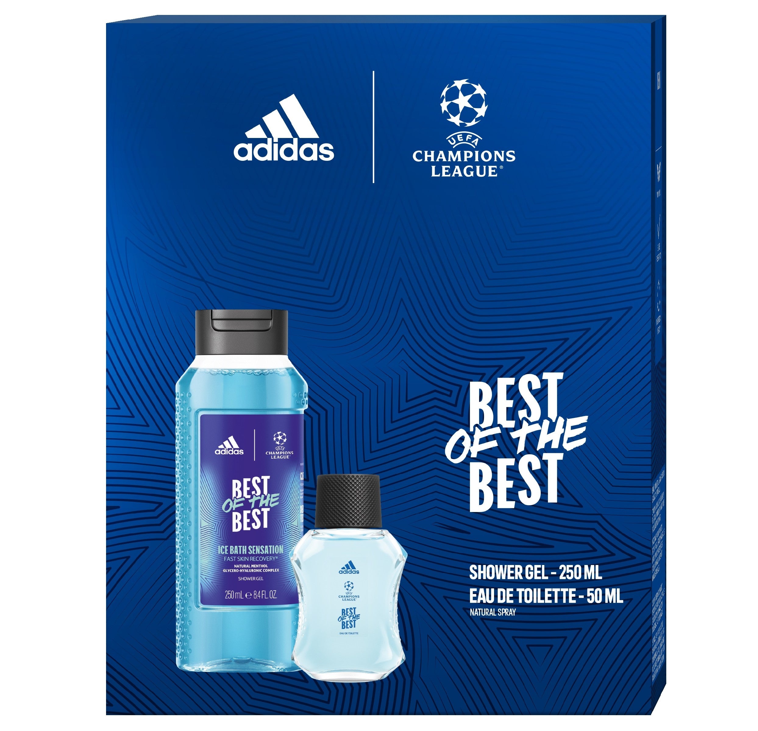 ADIDAS UEFA CHAMPIONS LEAGUE Best of The Best gift set (Eau de Toilette 50ml + Shower Gel 3in1 250ml) | Vaistine1.lt | WestPharmacy.eu