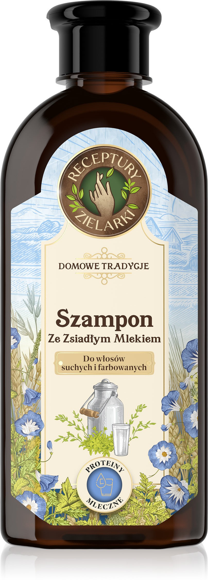 HERBAL RECIPES Home Traditions Shampoo with Sour Milk for Dry and Dyed Hair 350ml | Vaistine1.lt | WestPharmacy.eu