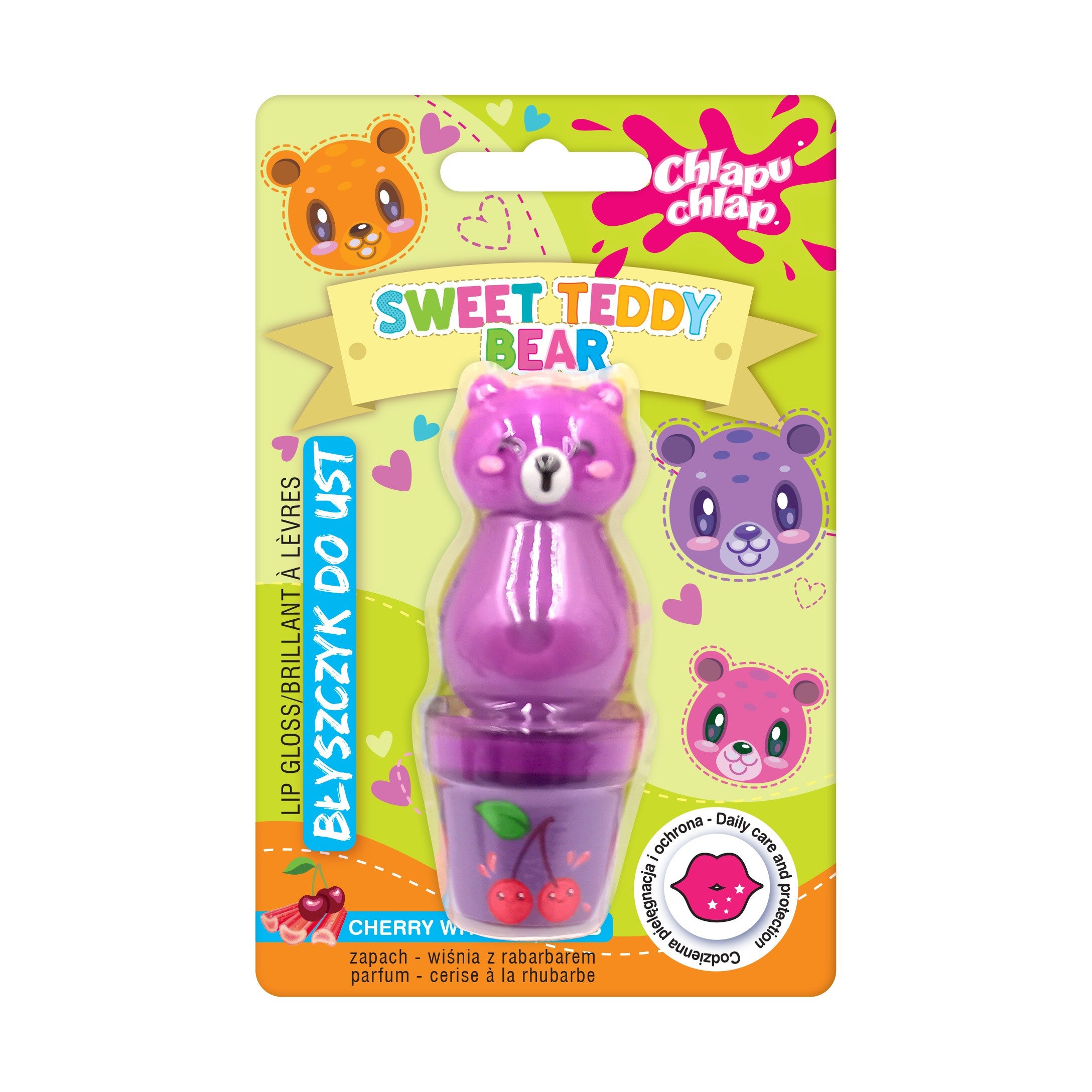 CHLAPU CHLAP LIP GLOSS BEAR cherry/rhubarb | Vaistine1.lt | WestPharmacy.eu