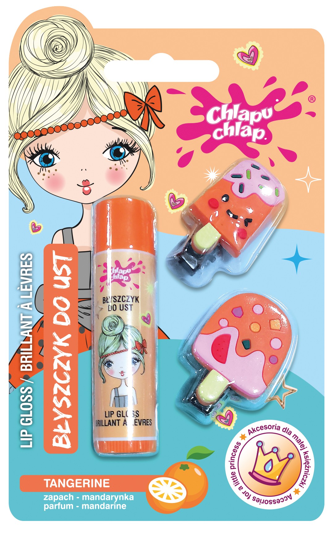 CHLAPU CHLAP LIP GLOSS CLIP ice cream shape | Vaistine1.lt | WestPharmacy.eu