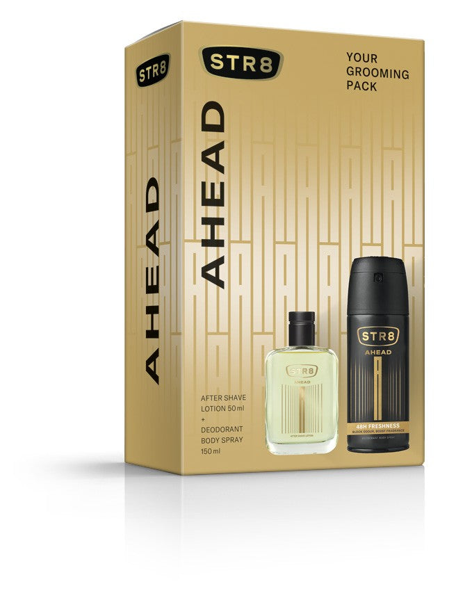 STR 8 Ahead gift set (Aftershave 50ml + Deo spray 150ml) | Vaistine1.lt | WestPharmacy.eu