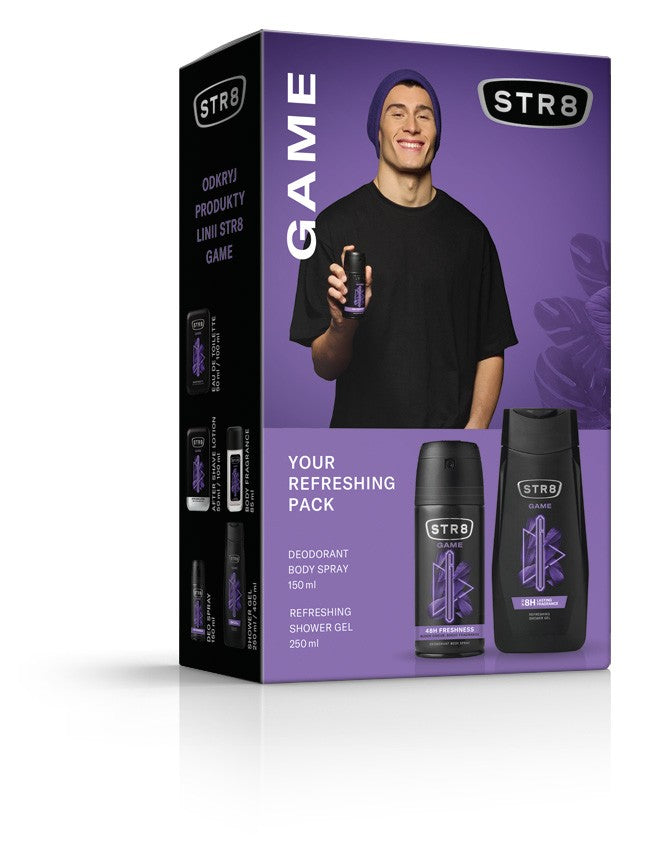 STR 8 Game gift set (Deo spray 150ml + Shower gel 250ml) | Vaistine1.lt | WestPharmacy.eu